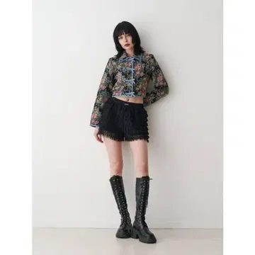 [택 포함 새상품] jouetie 숏 고블랑 자켓(블랙)