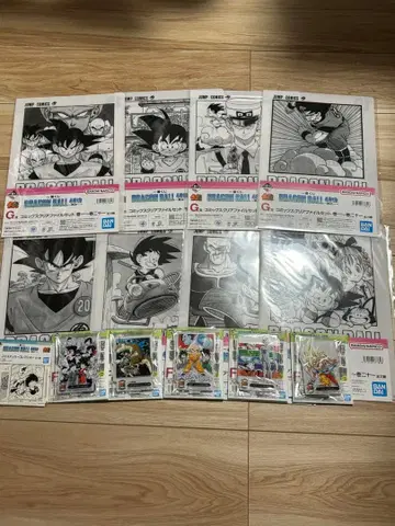 드래곤볼 제일복권 G상 코믹스 클리어 파일 세트 F상 아크릴 스탠드