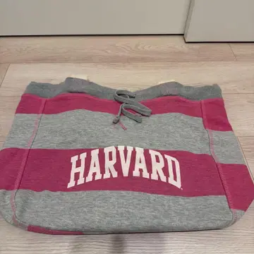 Harvard 대학 토트백 그레이/핑크