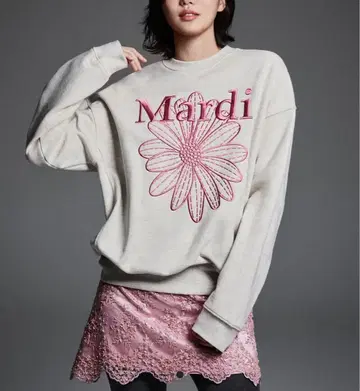 Mardi 플라워 프린트 맨투맨