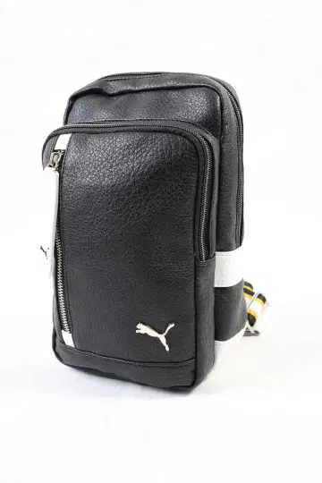 하자품 미사용 새상품 PUMA 푸마 인조 가죽 바디백 블랙