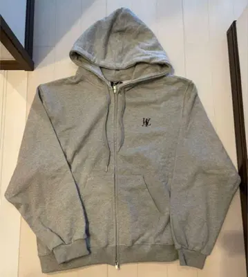 WOOALONG 지퍼 후드티