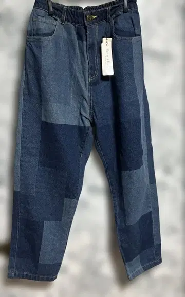 사와라모드 패치워크풍 데님 택 포함