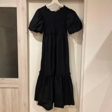 ZARA 벌룬 슬리브 셔츠 원피스 M 블랙