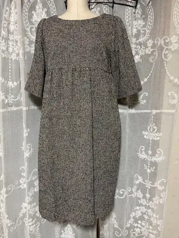 FabianeRoux 반팔 무릎 기장 원피스