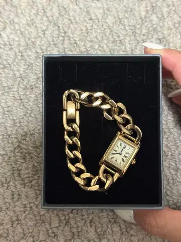 UNITED ARROWS 골드 메탈 체인 시계