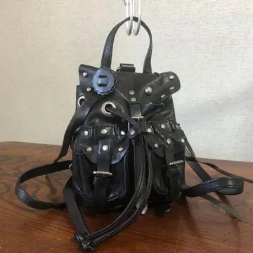 Ralpha Lauren studs leather backpack