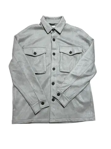 ZARA 그레이 스웨이드풍 셔츠 자켓