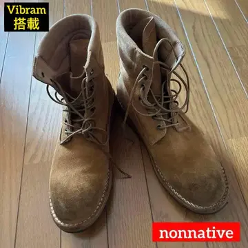 논네이티브 NONNATIVE*vibram 비브람솔 천연 가죽 부츠