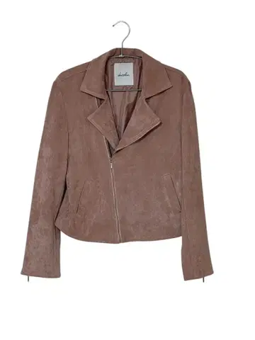 dazzlin 스웨이드풍 라이더 자켓 핑크