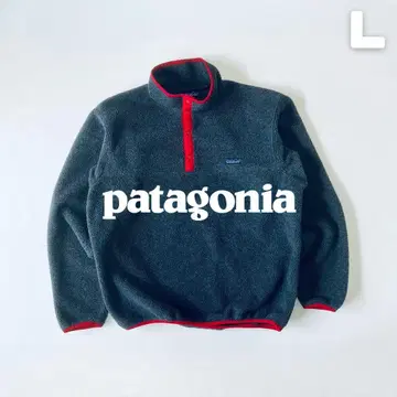 Patagonia 80s 신틸라 스냅T USA제 L 그레이/레드