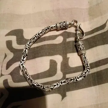 실버 트위스트 체인 팔찌 925