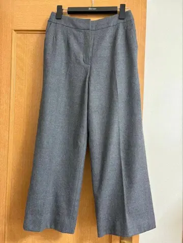 르네 와이드 팬츠 34 차콜 그레이