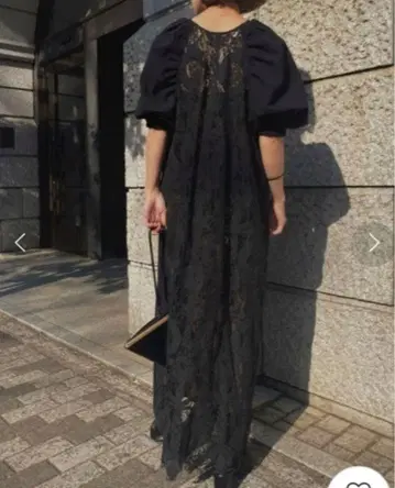 AMERI MEDI 2WAY CIRCLE PATERN LACE DRESS