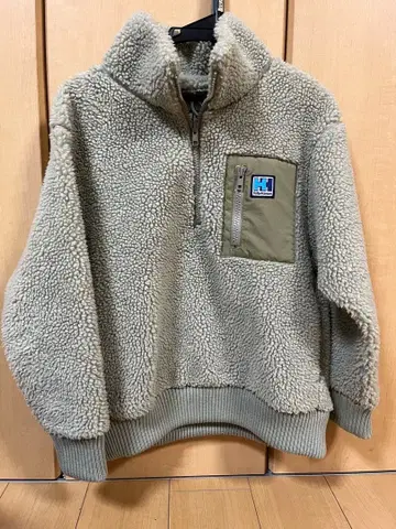 헬리한센 하프 지퍼 보아 자켓