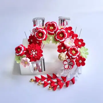 #F4 츠마미자이쿠 시치고산 카츠야마 헤어콤