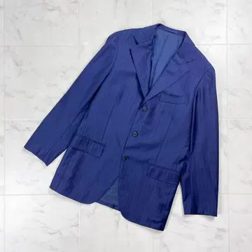 새상품급 유니버설 랭귀지 테일러드 자켓 파랑 사이즈 48*HD59