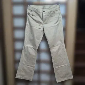 COMME CA ISM 베이지 플레어 팬츠