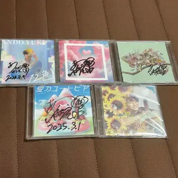 안도 유키 사인 포함 CD 4장 세트, 시부코 CD 1장