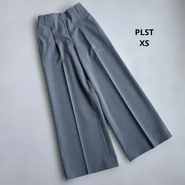 [ XS ] PLST 웜 리저브 와이드 팬츠 라이트 그레이 인심 68cm