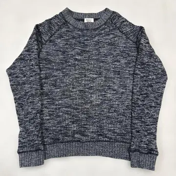 잭맨 와플 미드 넥 니트