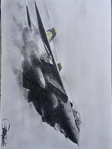 연필화 F15 톰캣