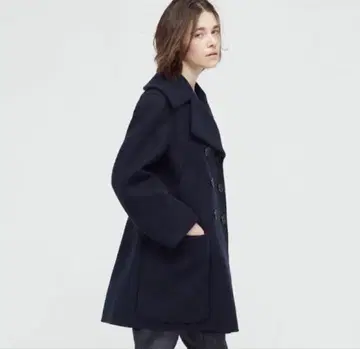 새상품 택 포함 UNIQLOx 질 샌더+J 더블 페이스 피코트