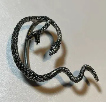 쌍두사 스네이크 이어훅 귀걸이 (한쪽 귀용)