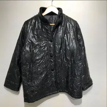 00s 빈티지 블랙 다운 자켓 y2k