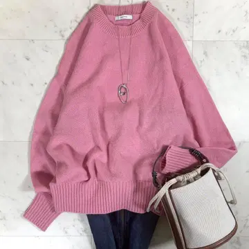 새상품급 저널 스탠다드 캐시미어 혼방 크루넥 니트 일본제 루즈핏