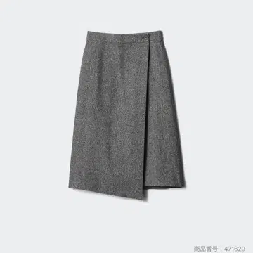 UNIQLO 울 블렌드 랩스커트