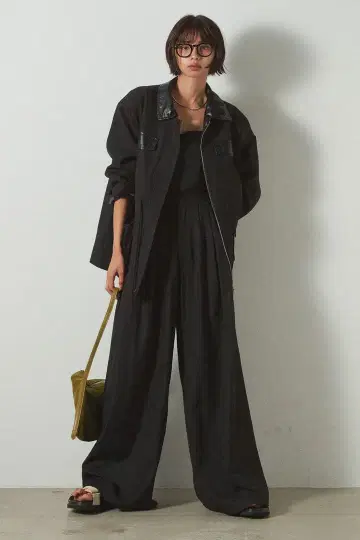 ESICA 인조 가죽 절개 자켓 SETUP