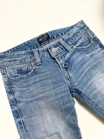 MOSSY 라이트 블루 스키니 데님