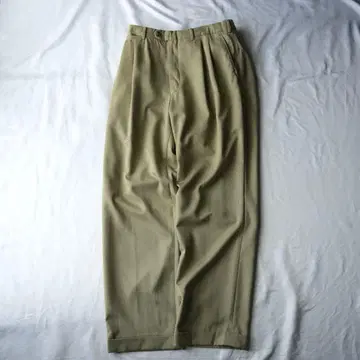 90s 와이드 슬랙스 울 실크 이탈리아제