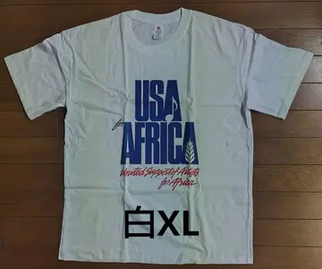 USA for Africa we are the world 화이트 XL.