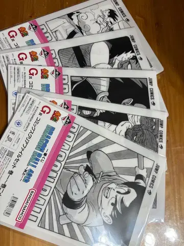 드래곤볼 40주년 제일복권 G상 클리어 파일 5장 세트