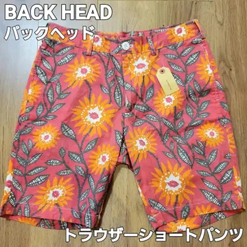 보타니컬 꽃무늬 숏팬츠 하프 팬츠 트라우저 새상품 미사용 숏팬츠