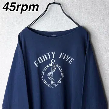 45rpm 인디고 보트넥 티셔츠 포티파이브알