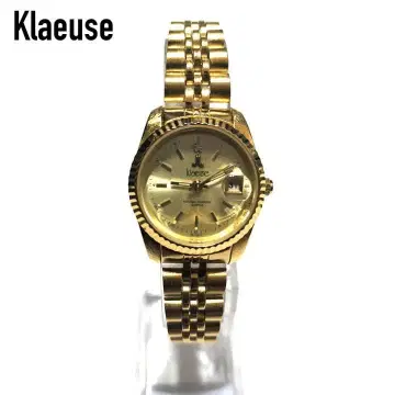Klaeuse 크로이제 여성용 골드 손목시계 새상품급