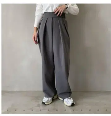 howdy.pettan tuck pants(gray)