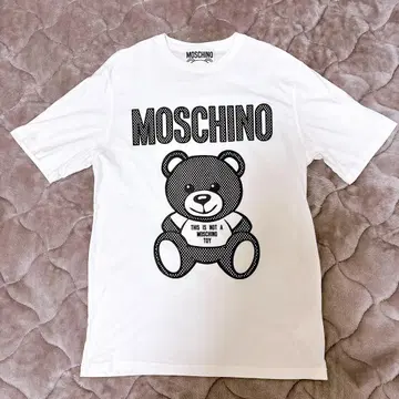 [ 1회 착용 ] 남성용 모스키노 MOSCHINO 테디베어 프린트 T셔츠