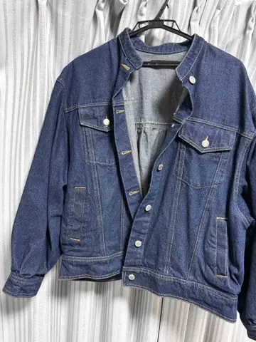 Heather 다크 블루 데님 자켓