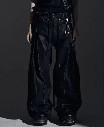 Rosen Kreuz ZIP WIDE BAGGY PANTS 완판템