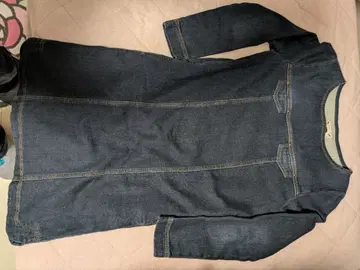 스포티프 데님 긴팔 원피스 사이즈 4