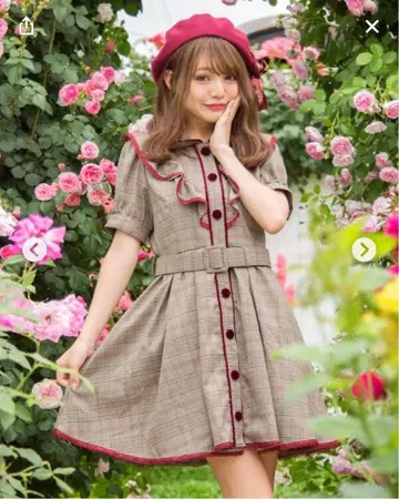 인기 완판템 치이포포 모델 리즈리사 LIZLISA 글렌체크 원피스