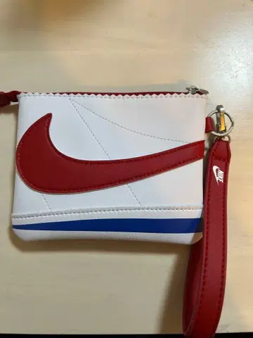 나이키 스우시 로고 파우치 화이트/레드