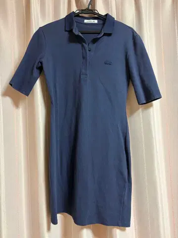 Lacoste 네이비 반팔 원피스