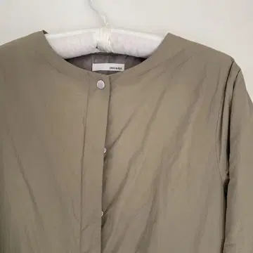 카키 퀼팅 롱 코트 사이즈 M