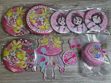 너와 아이돌 프리큐어 큐어 아이돌 아크릴 스탠드 캔뱃지 세트