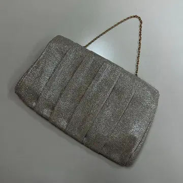 3way 실버 플리츠 디자인 파티 백